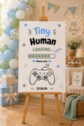 Tiny Human Loading Baby Shower Welcome Sign Editable Template (Digital Download Only)