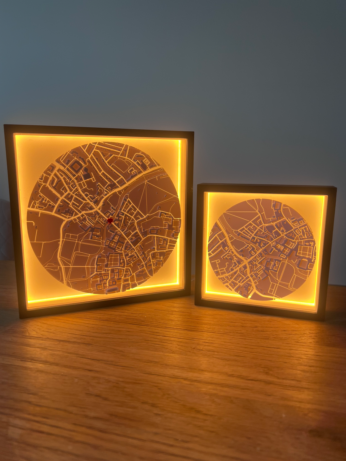 Custom 3D Map - Framed