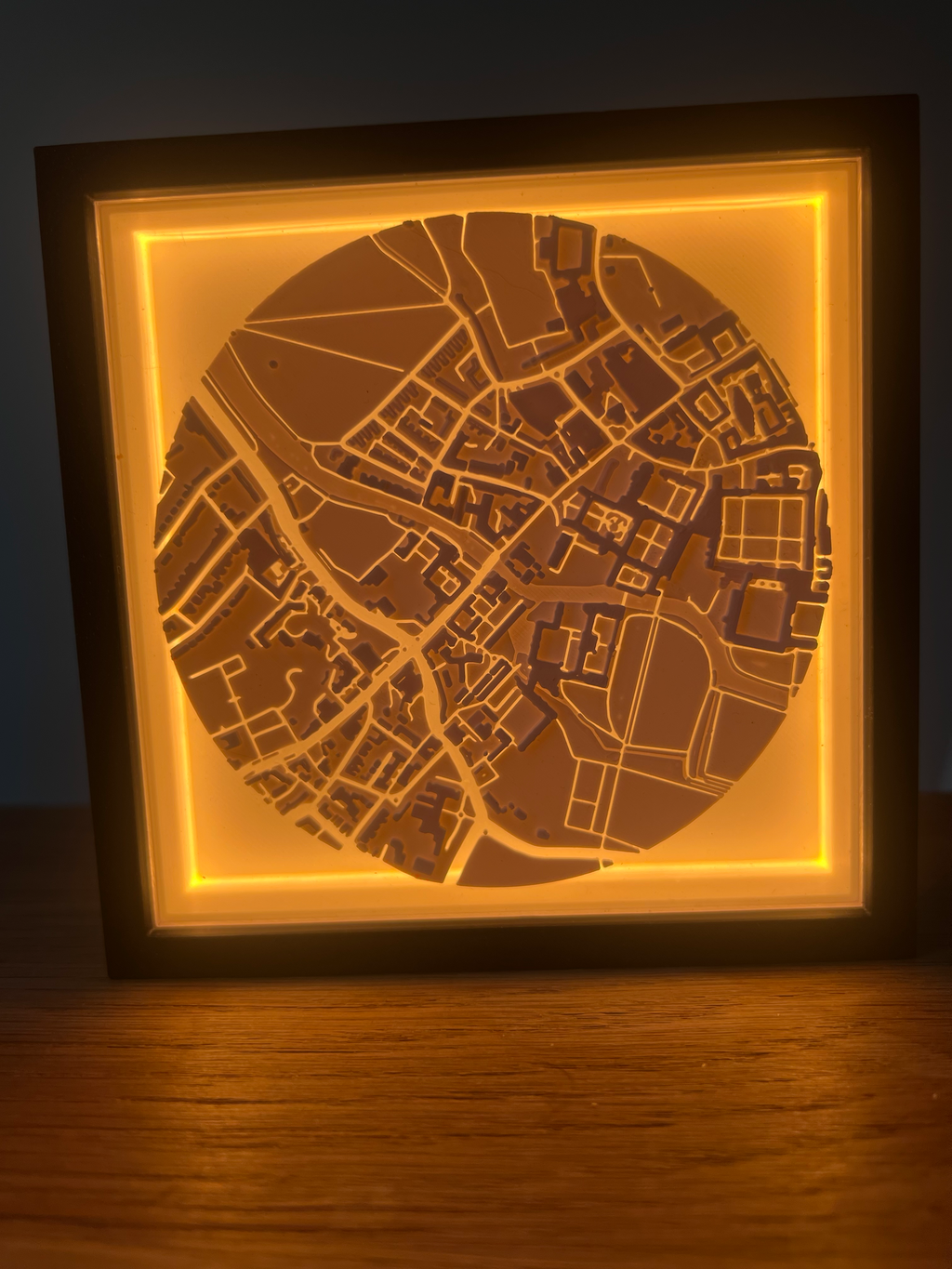Custom 3D Map - Framed