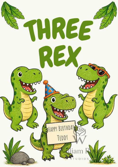 3rd Birthday Welcome Sign | Editable template (Digital Download Only)